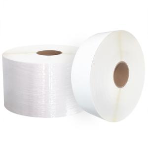 Semi-gloss self-adhesive paper
